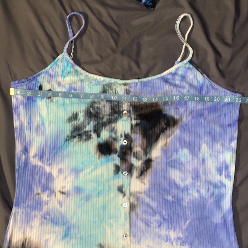 Tye Dye Ribbed Button Down Dress - Picture 10 of 10
